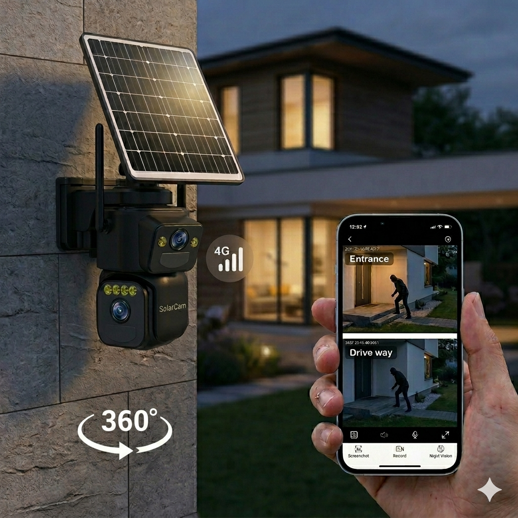 Solar powered wireless camera